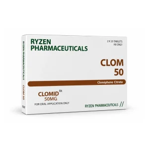 Clomid 50mg Ryzen Clomiphene Citrate 50-tablet box