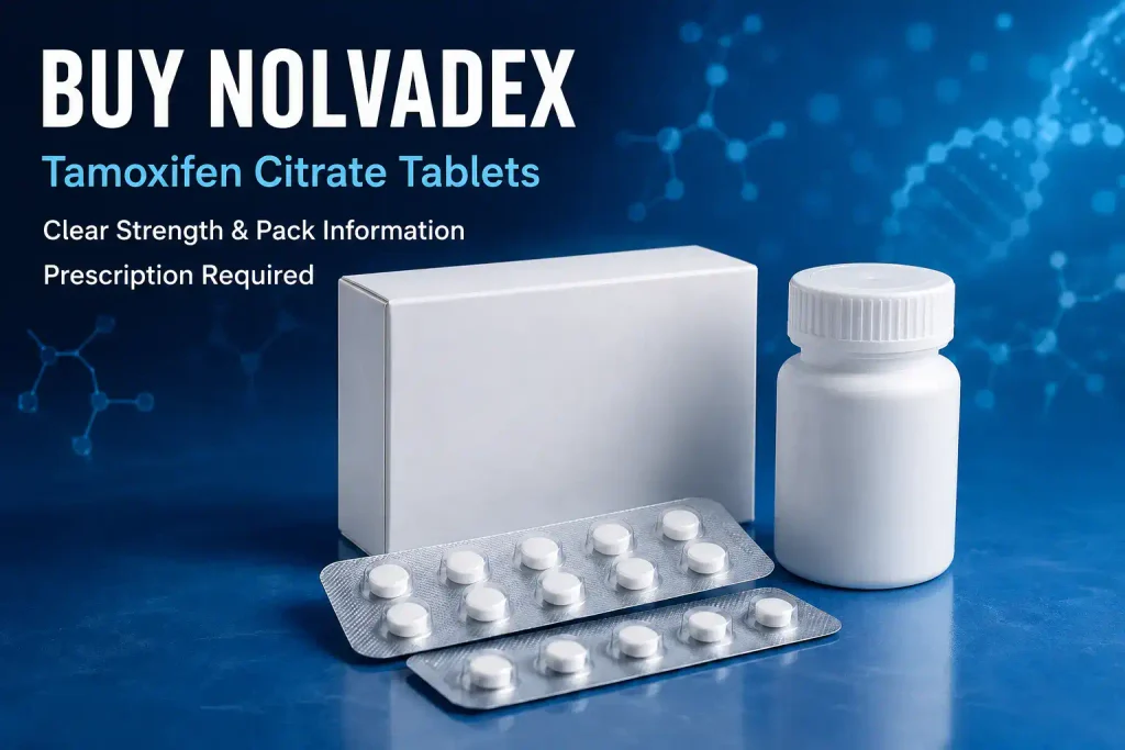 Buy Nolvadex online – tamoxifen citrate tablets with clear strength and pack information