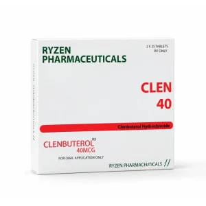 Buy Clenbuterol 40mcg Ryzen CLEN 40 box with 50 tablets