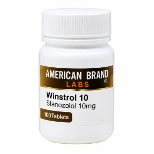 Winstrol Pills 10mg American Brand bottle with 100 Stanozolol tablets